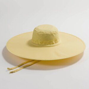 Baggu Packable Wide Rim Sun Hat in Butter Yellow